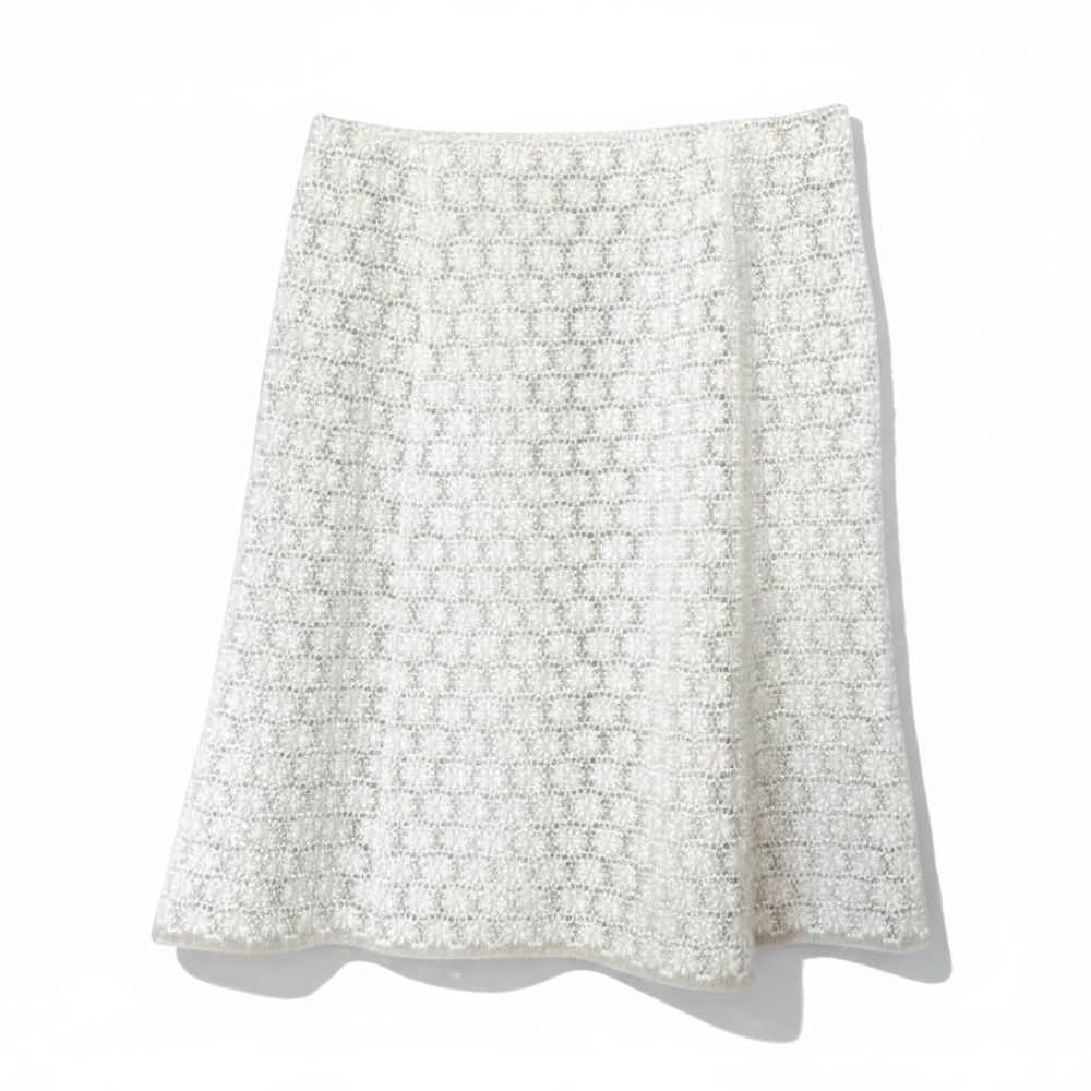 Cream Eyelet Skirt